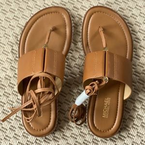 Marlon Leather Flat Sandal.